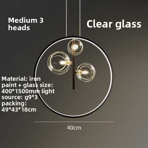 Glass Chandelier Lamp