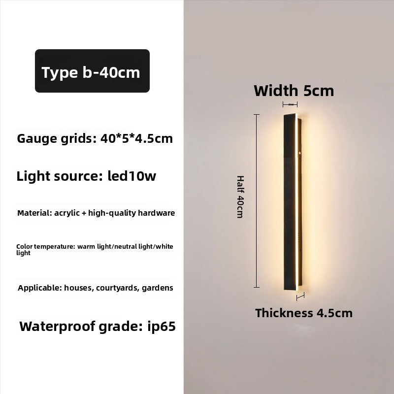 Outdoor Acrylic Rectangle Light