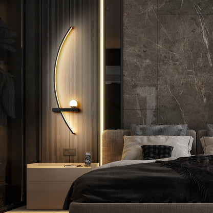 Curved LED Wall Light