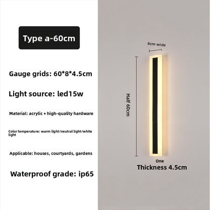 Outdoor Acrylic Rectangle Light