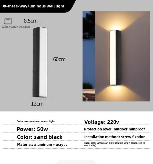 Outdoor Minimalist Wall Lamp