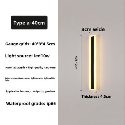 Outdoor Acrylic Rectangle Light