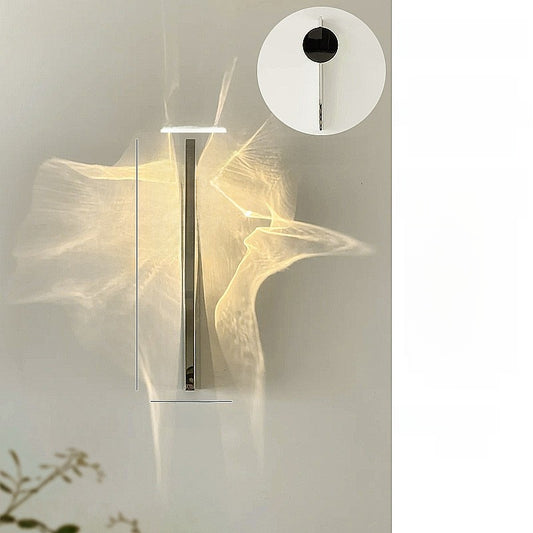 LED Wall Chrome Lamp