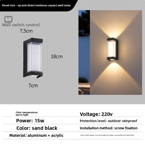 Outdoor Minimalist Wall Lamp