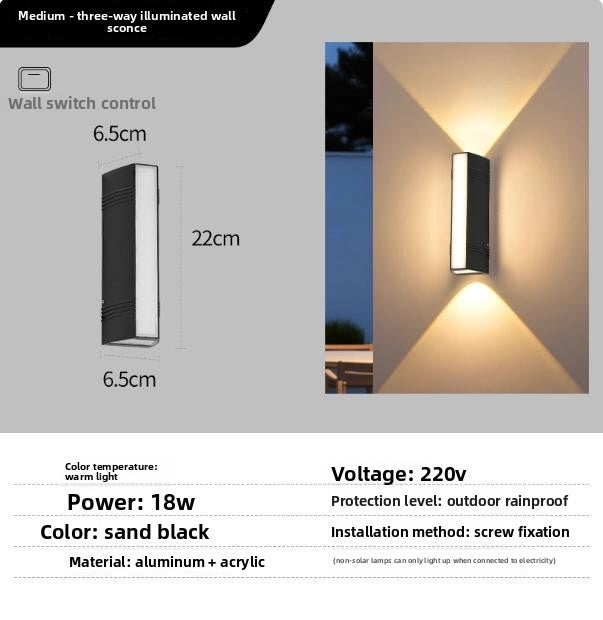 Outdoor Minimalist Wall Lamp