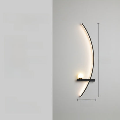 Curved LED Wall Light