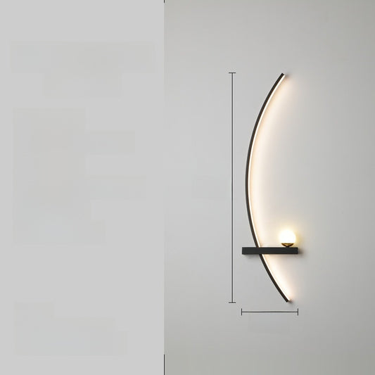 Curved LED Wall Light