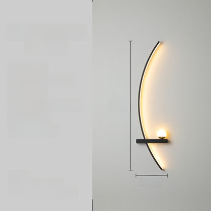 Curved LED Wall Light