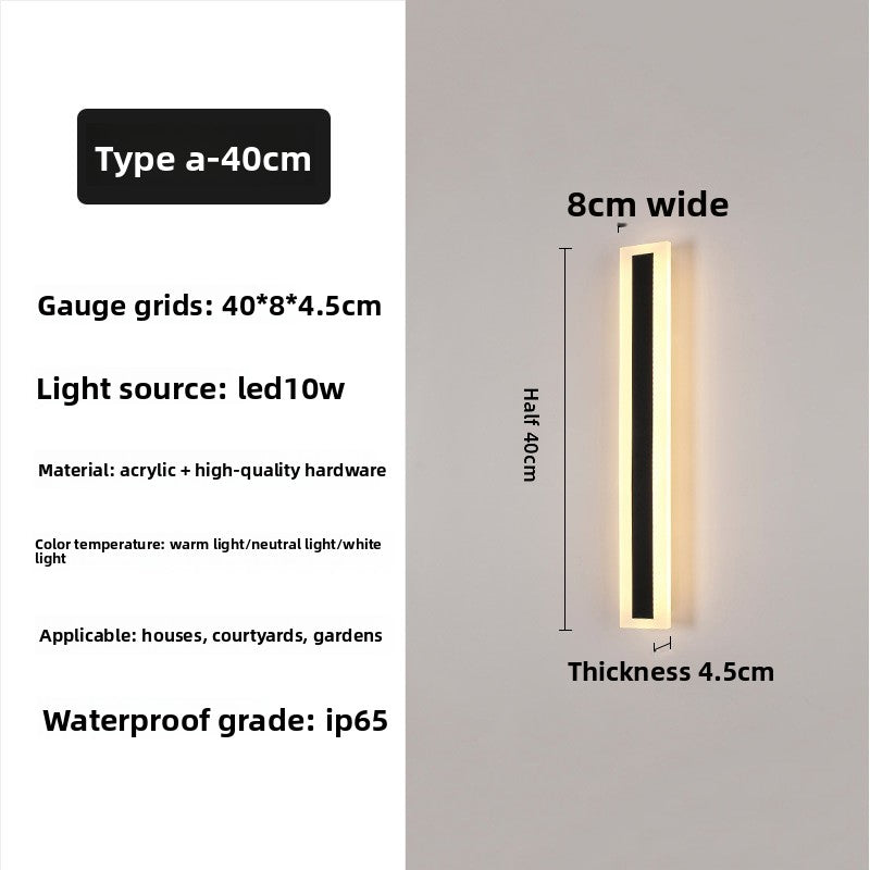 Outdoor Acrylic Rectangle Light