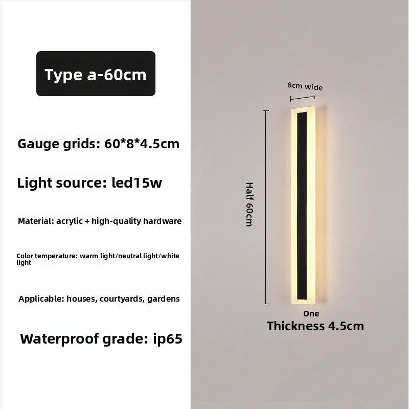 Outdoor Acrylic Rectangle Light