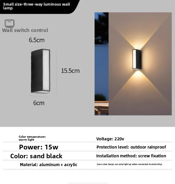 Outdoor Minimalist Wall Lamp