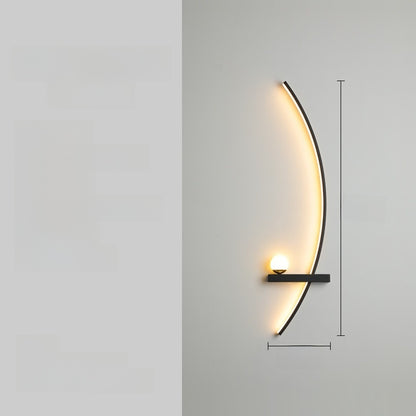 Curved LED Wall Light
