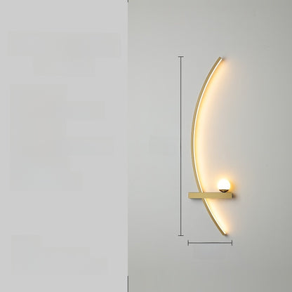 Curved LED Wall Light