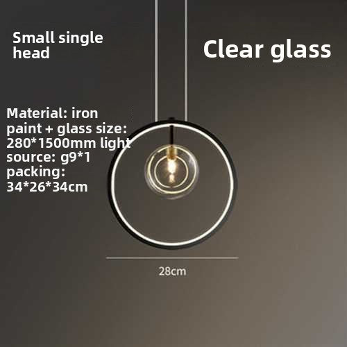 Glass Chandelier Lamp