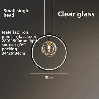 Glass Chandelier Lamp